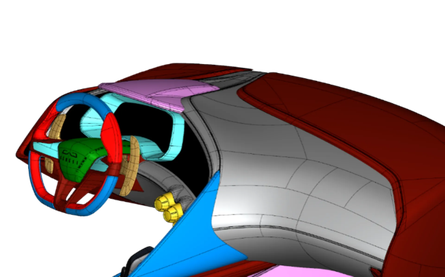 Engineering - progetto 3D di cruscotto